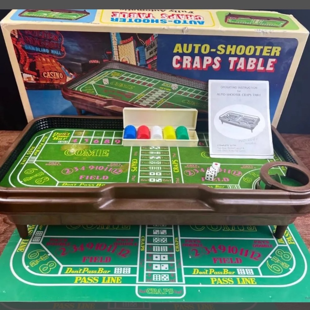 🎲 Casino Dice Game Vintage Waco Auto-Shooter Craps Table 🎲